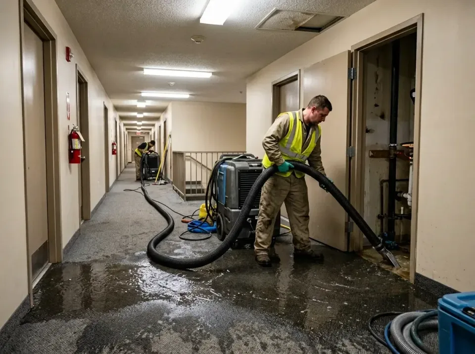multi-unit-apartment-hallway-f-005 — frequently asked questions, Emergency Burst Pipe Water Extraction & Removal in Radisson…